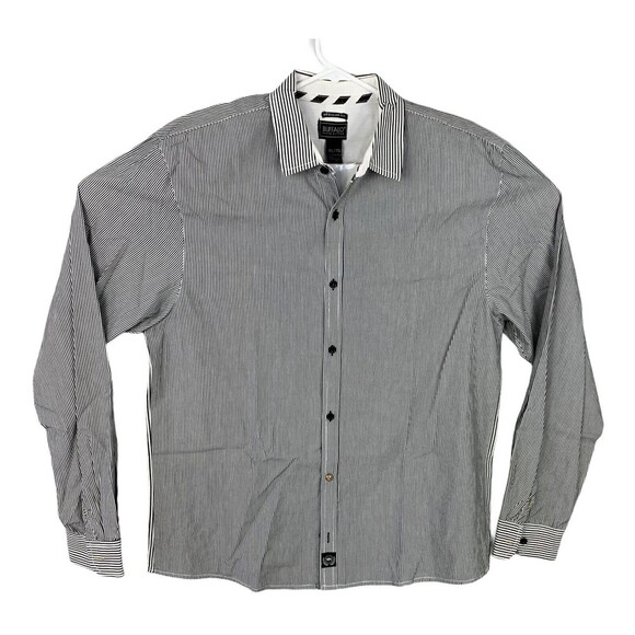 Buffalo David Bitton Shirt Men XL Long Sleeve Striped Regular Fit Cotton - Picture 12 of 12